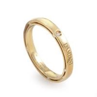 Anello Damiani Uomo D.Side in Oro giallo Diamante 0.01 Ct 20023910-22 - 20023910-22